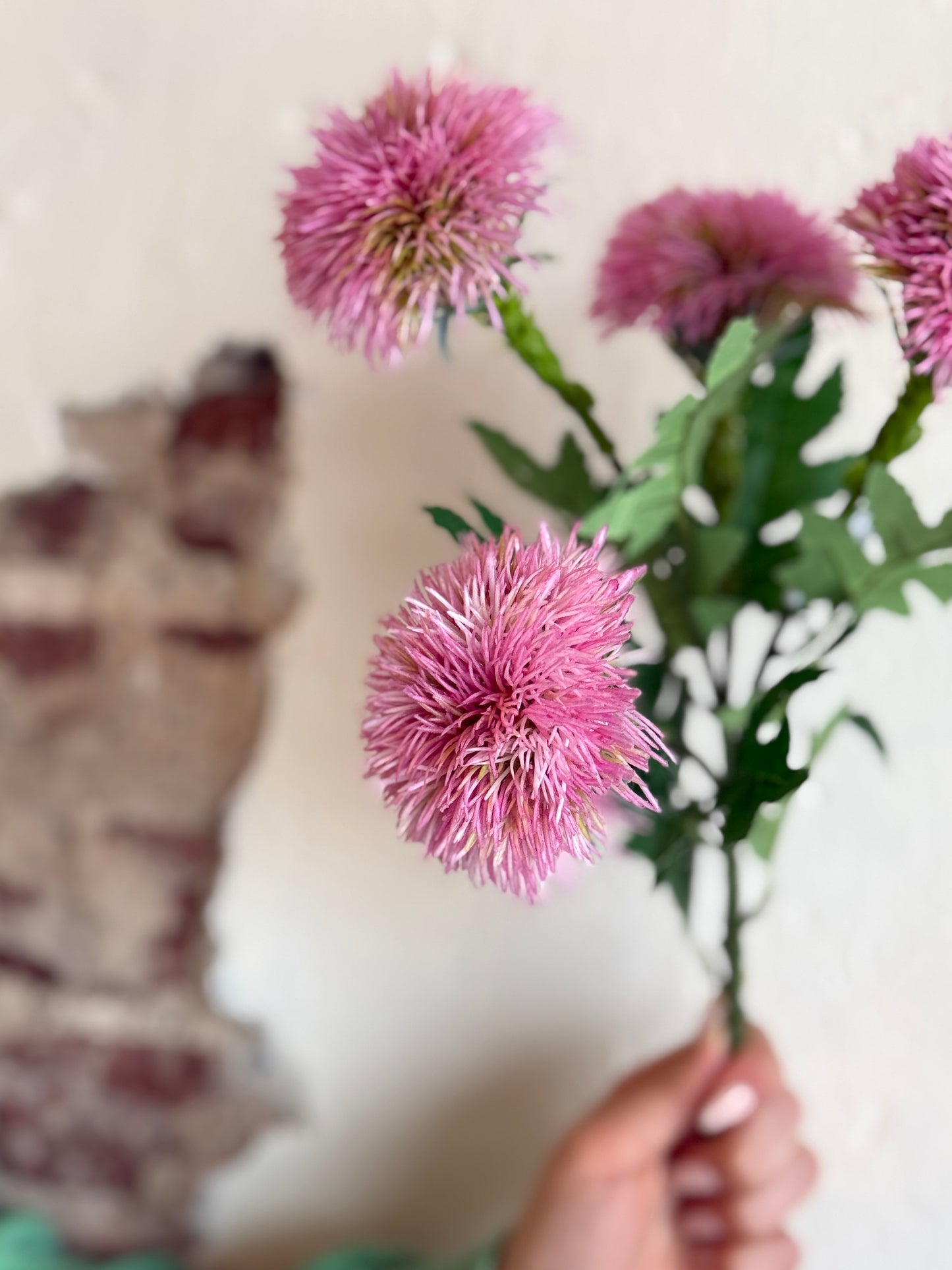 20" SEDUM SPRAY, PURPLE