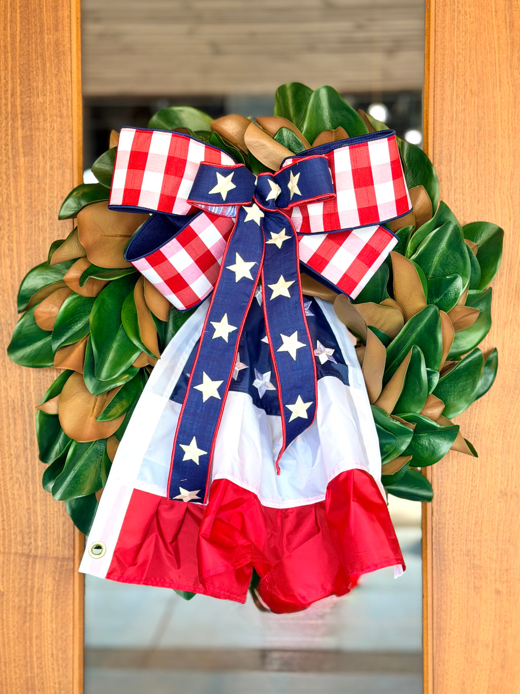 Bunting Stars & Check Wreath