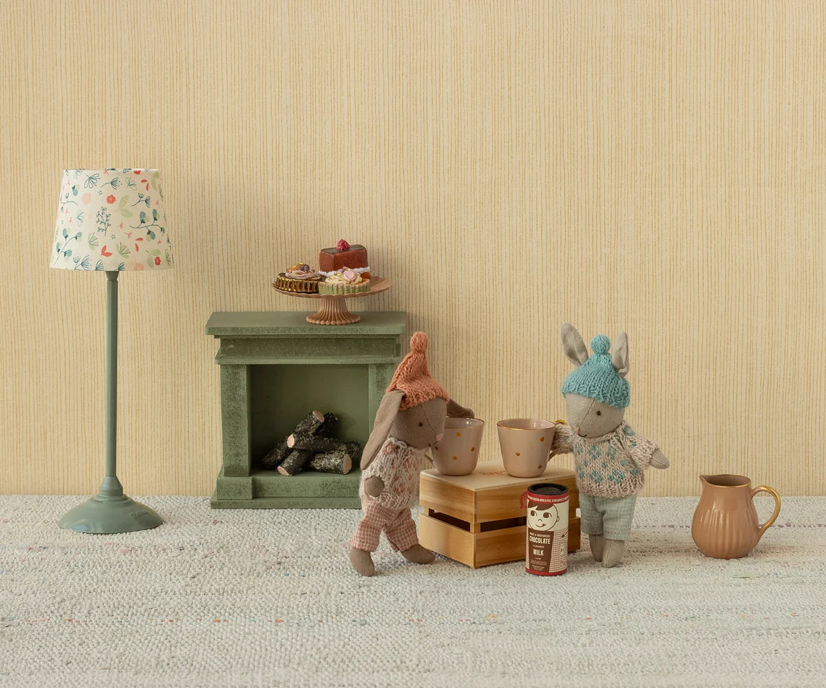 Maileg - Winter Bunny, Micro - Brown - Rose