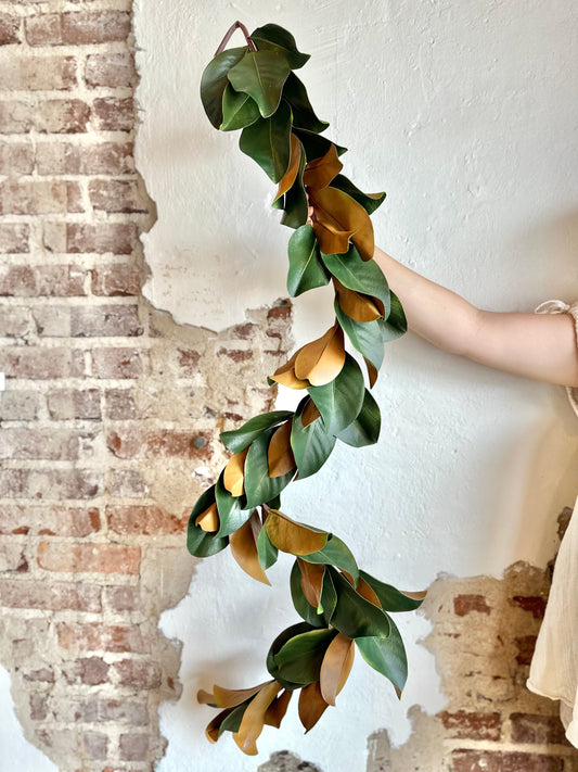 60"L DELUXE MAGNOLIA LEAF GARLAND