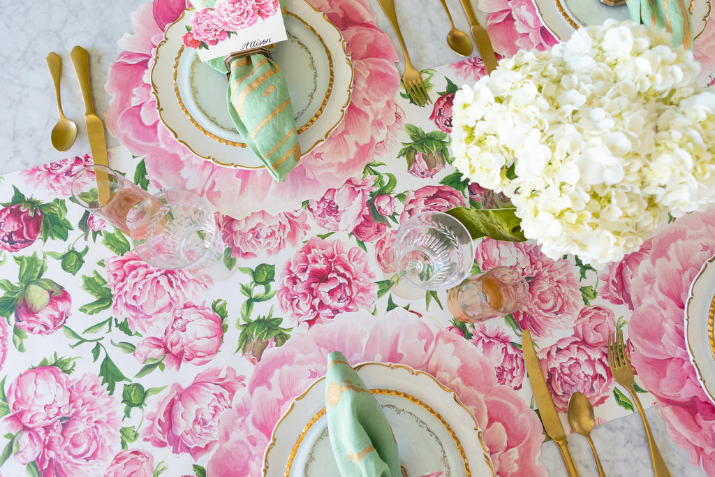 Hester & Cook Peonies in Bloom Runner