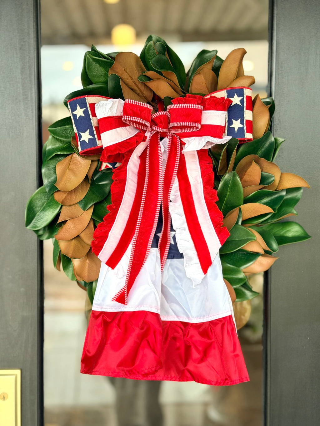 Bunting Stars & Ruffles Wreath