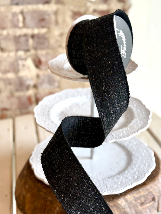 2.5" WINTER TWEED RIBBON- SOLD BY THE YARD