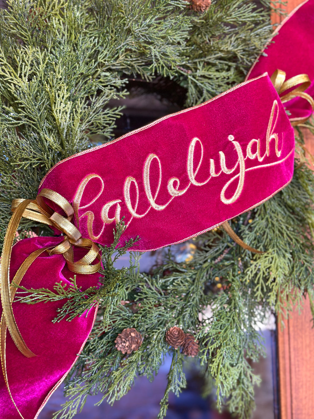 Hallelujah Banner Wreath