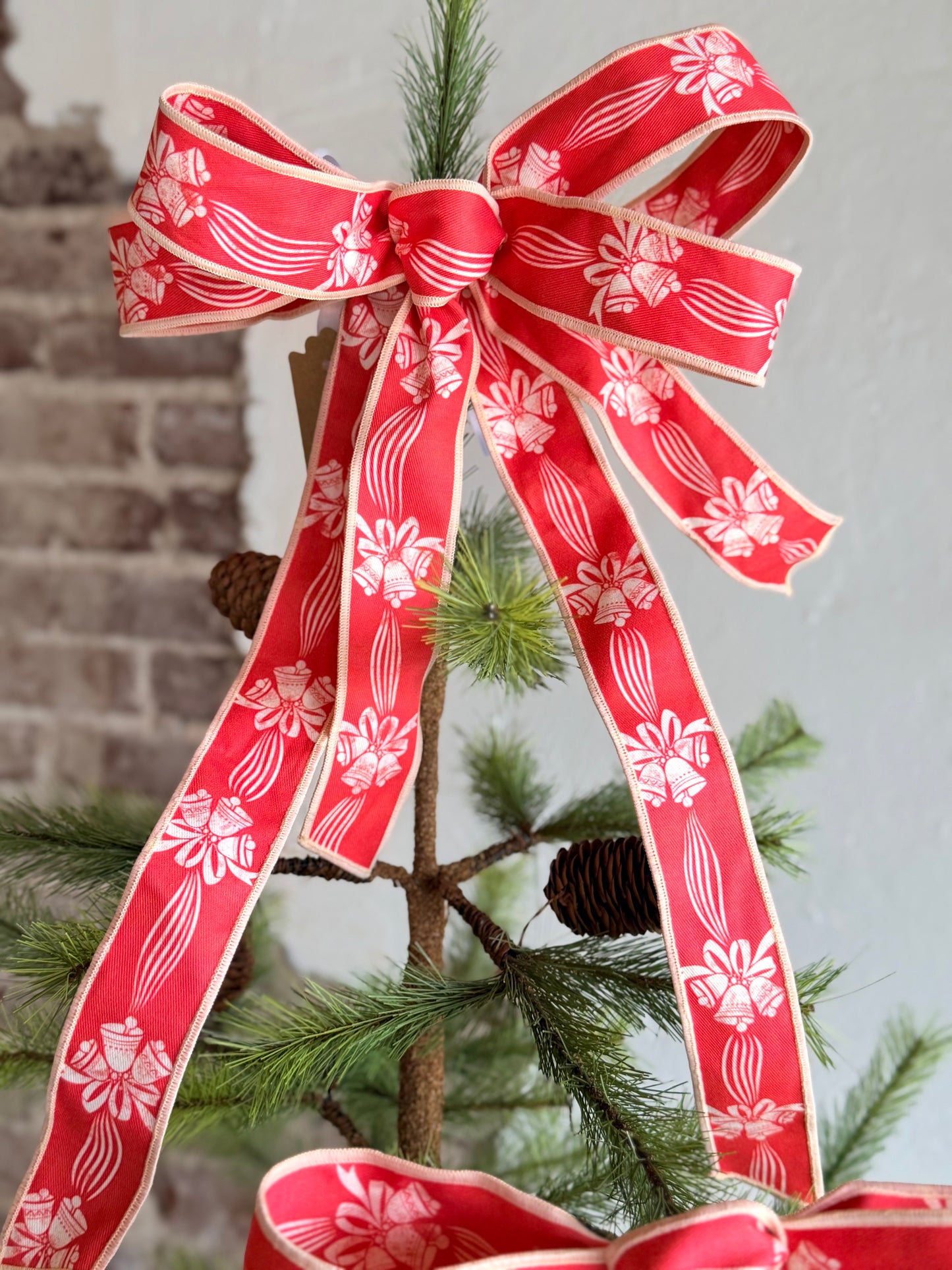 Vintage Red Bell Bow ~ Medium