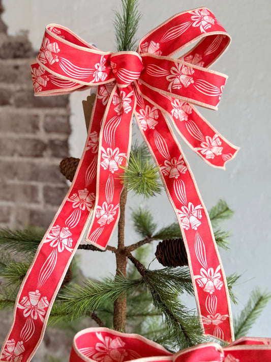 Vintage Red Bell Bow ~ Medium