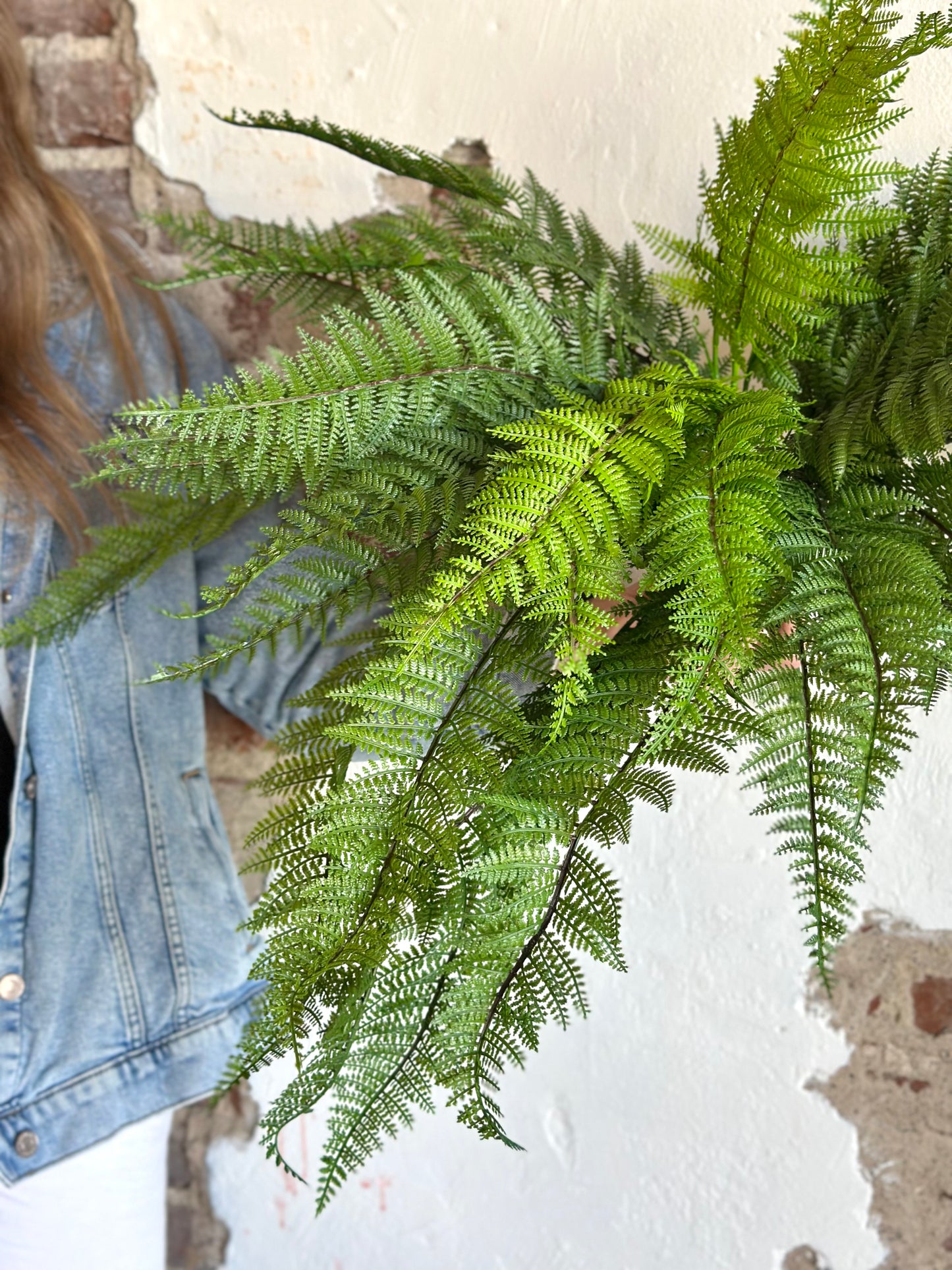 LEATHER FERN BUSH 34"