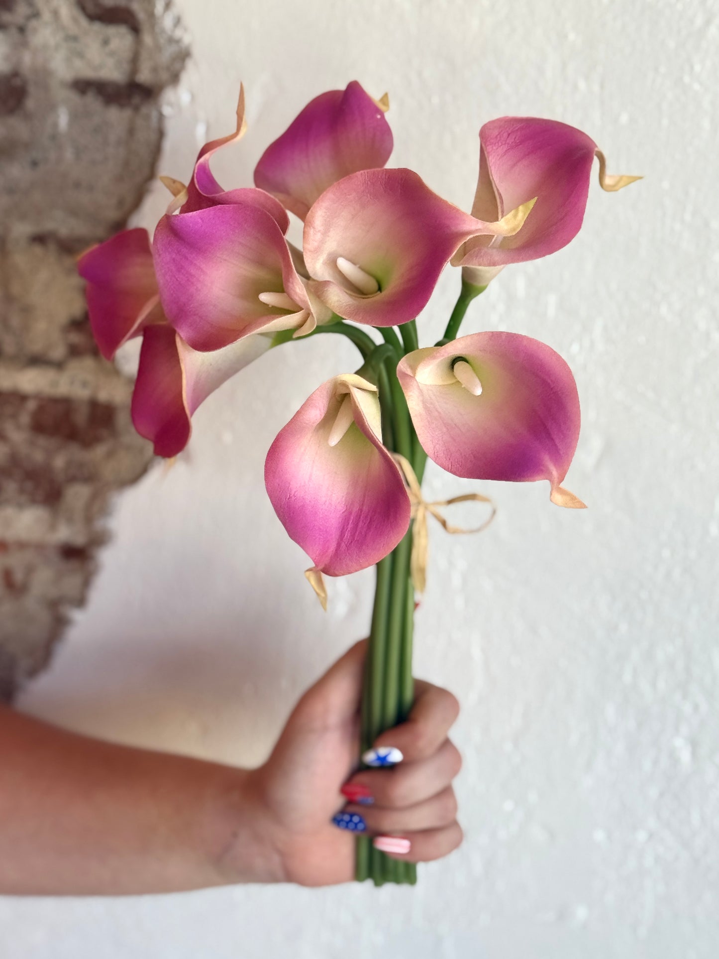 MINI CALLA LILY BUNDLE X9, 14", MAUVE