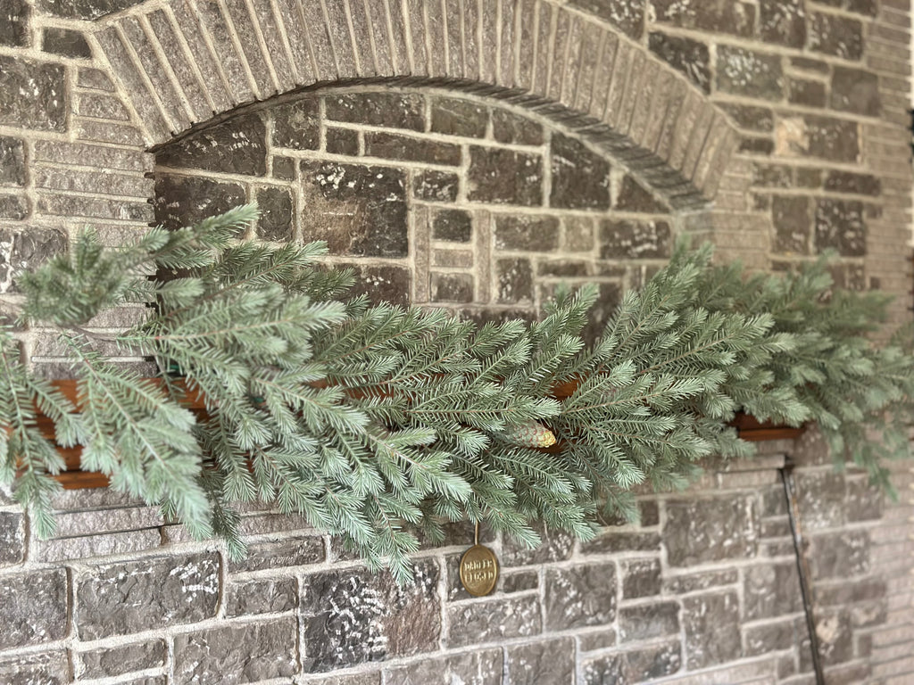 72” Wild Forest Spruce Garland with Cone