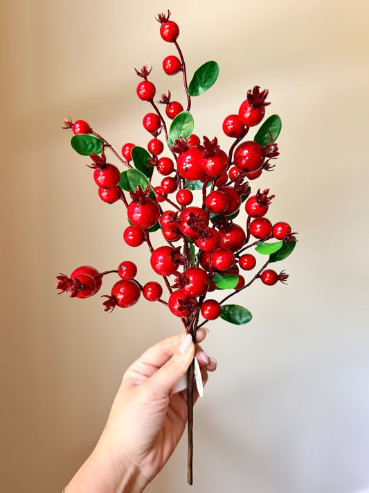 14" MIXED WP BERRY PRIVET LEAF PICK