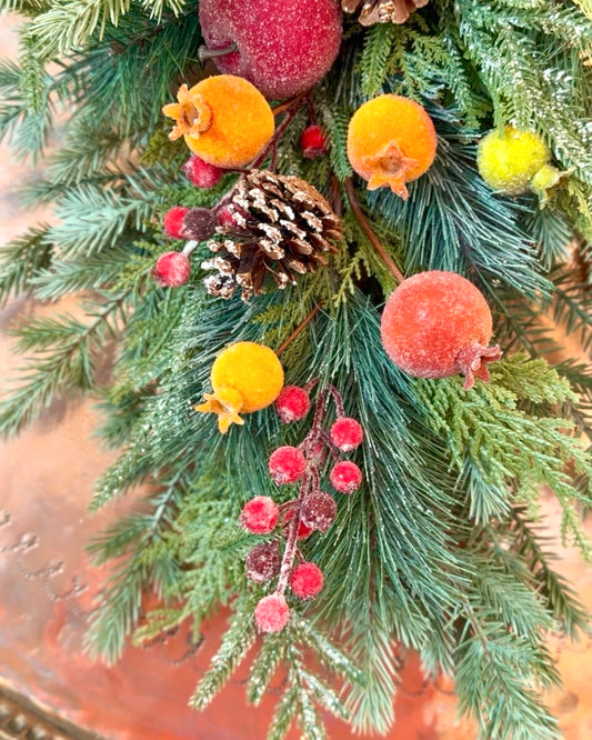 Sugared Fruit & Pinecone Drop