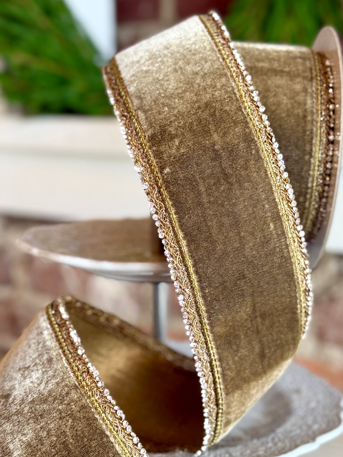 3" ANTIQUE VELVET- MINK -SOLD BY THE YARD