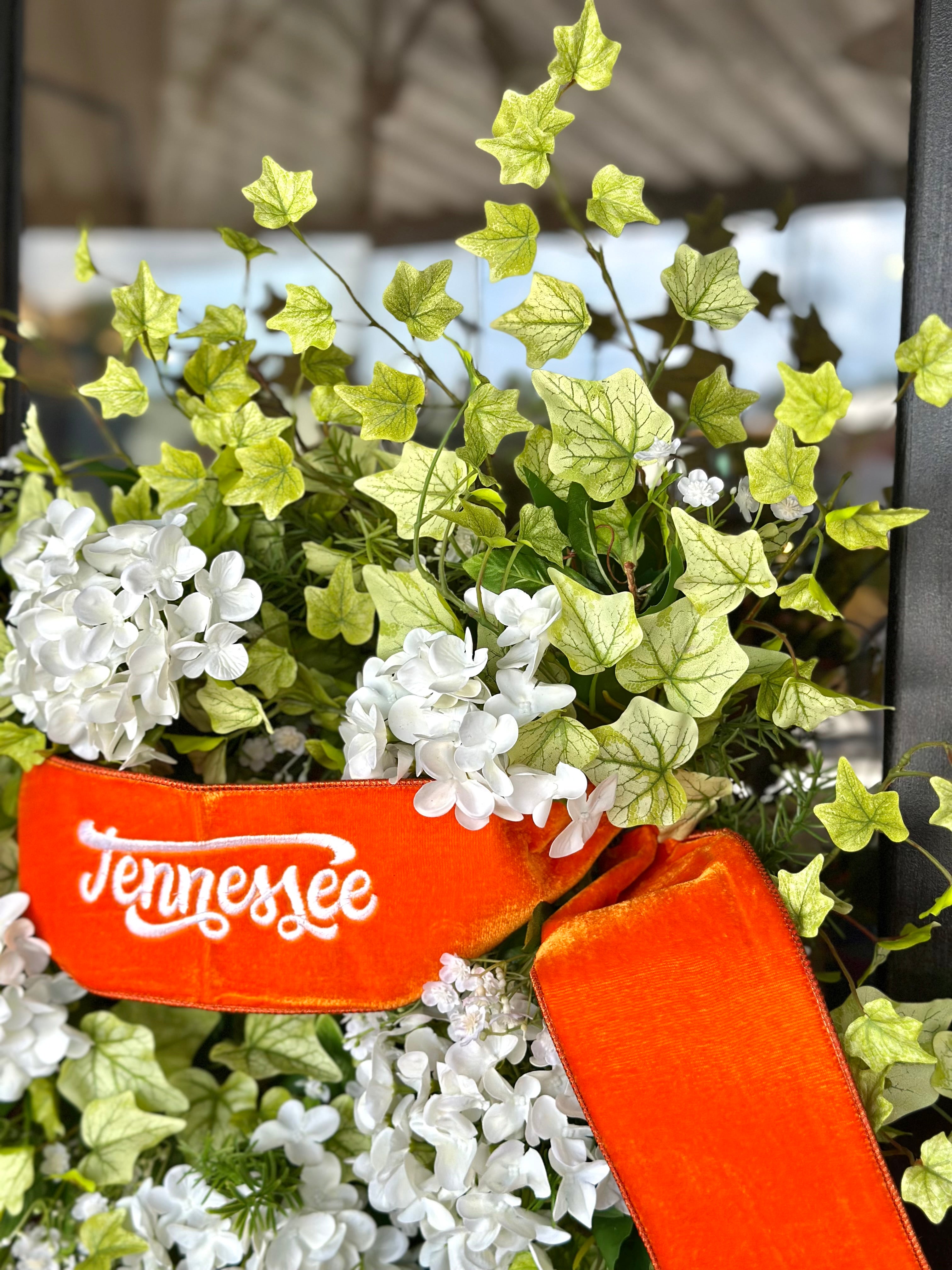 Tennessee Sash and Hydrangea Wreath