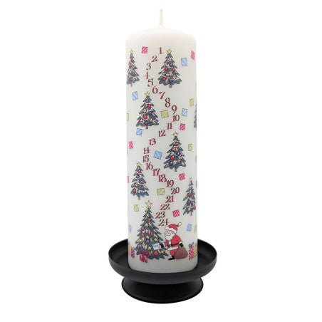 CHRISTMAS TREES ADVENT LARGE PILLAR CANDLE