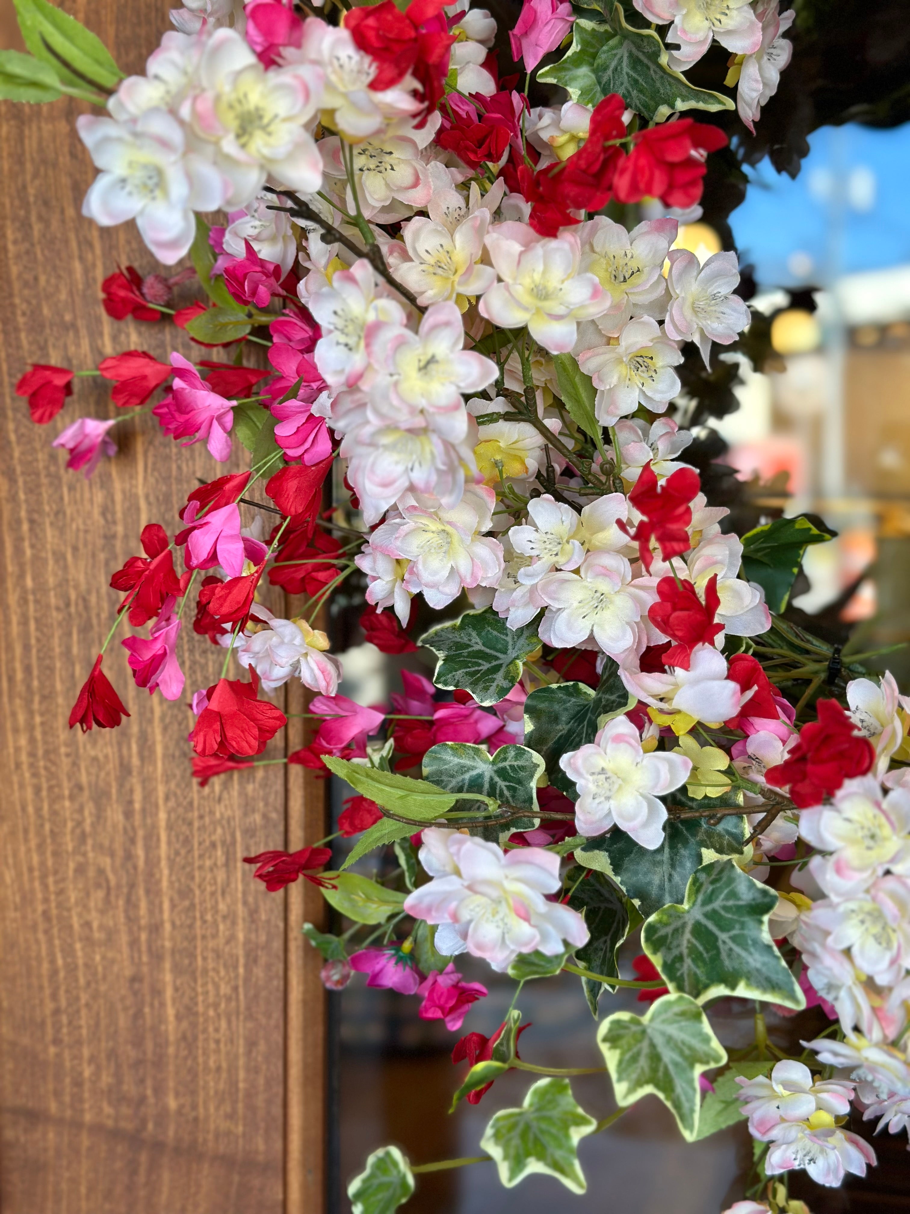 Pink Cherry Blossom Wreath