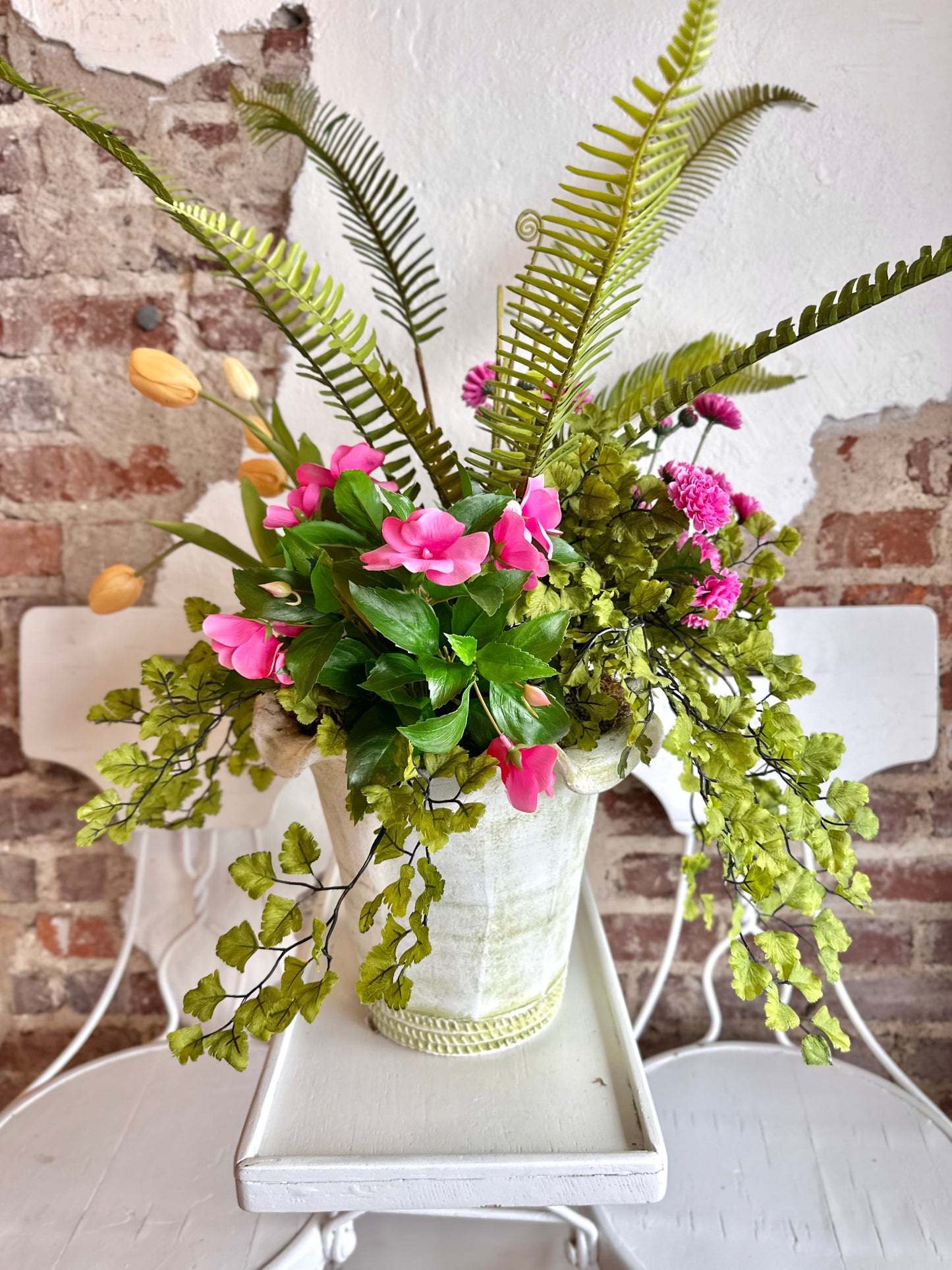Spring Florals and Fern Mix