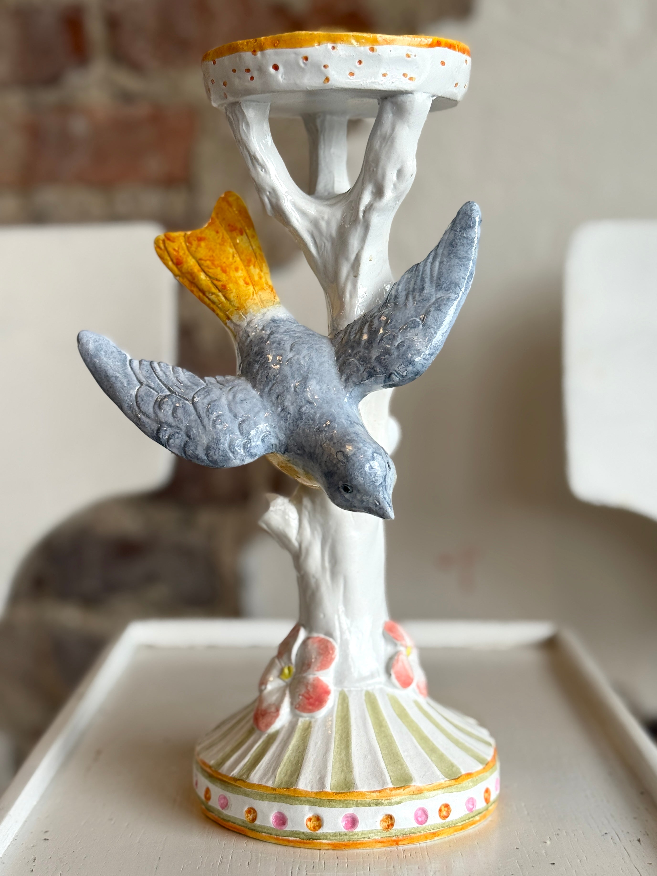 10.5" Bird on Candle Holders (SIZE OPTIONS)