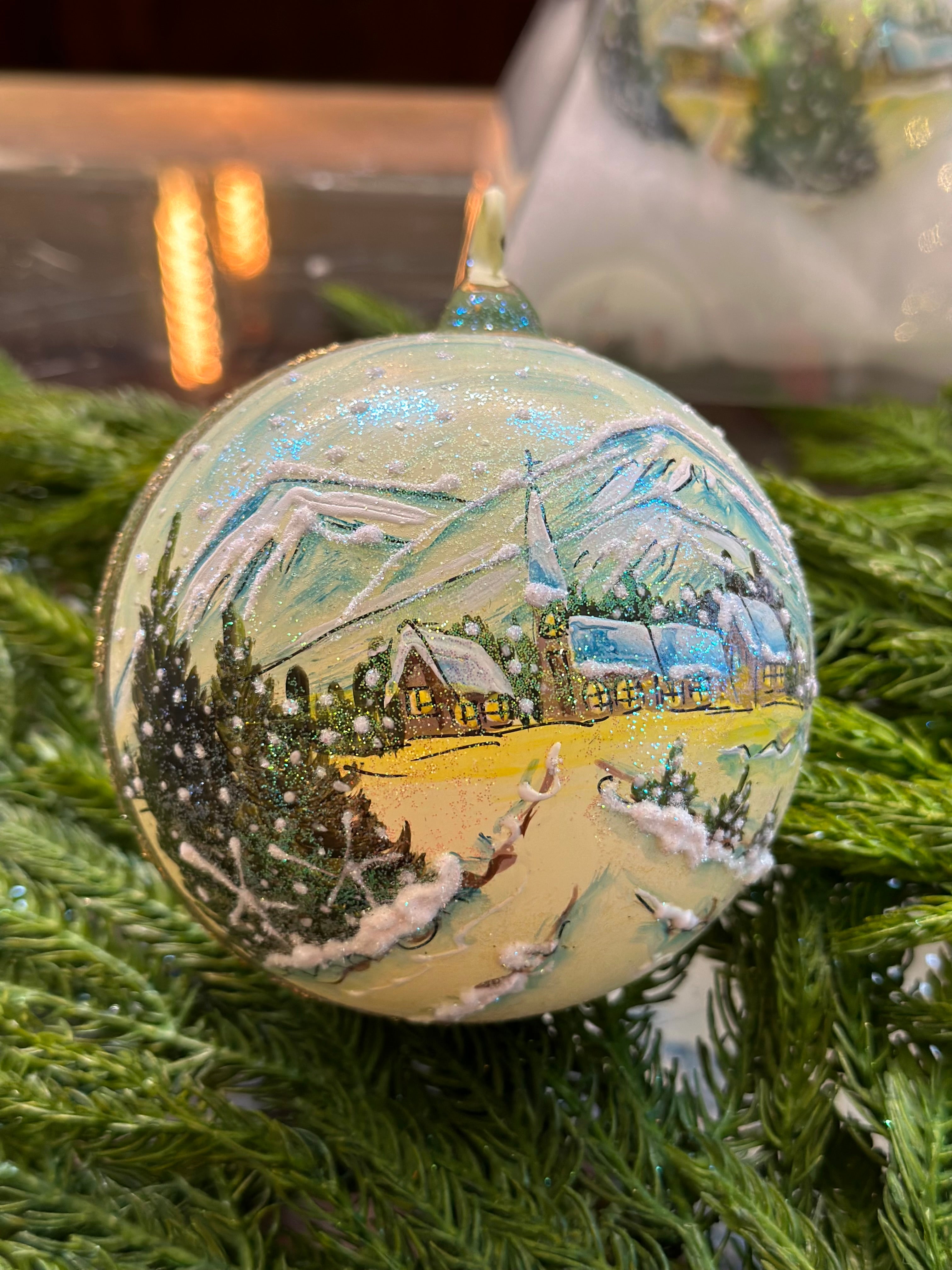 Hand-Painted Village Ornament (MULTIPLE OPTIONS)