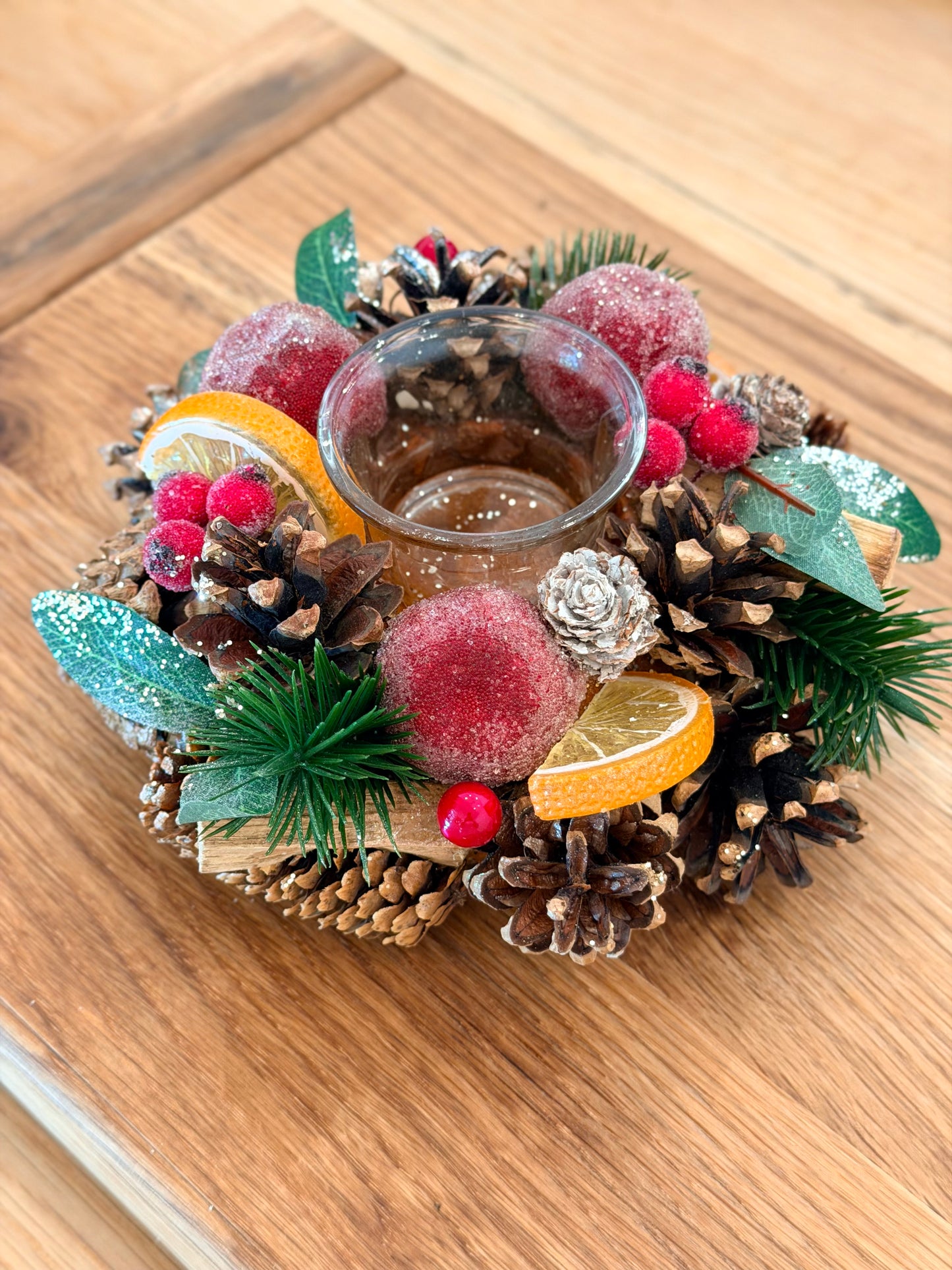 7.5" SOUTHERN FRUIT BERRY CANDLE HOLDER