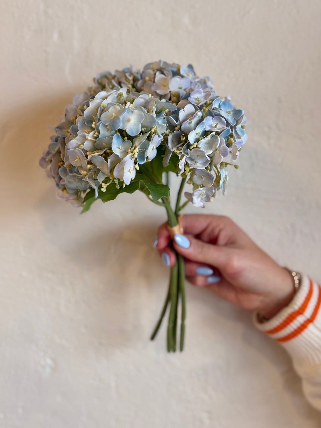 HYDRANGEA, BUNDLE, 10.24", LIGHT BLUE