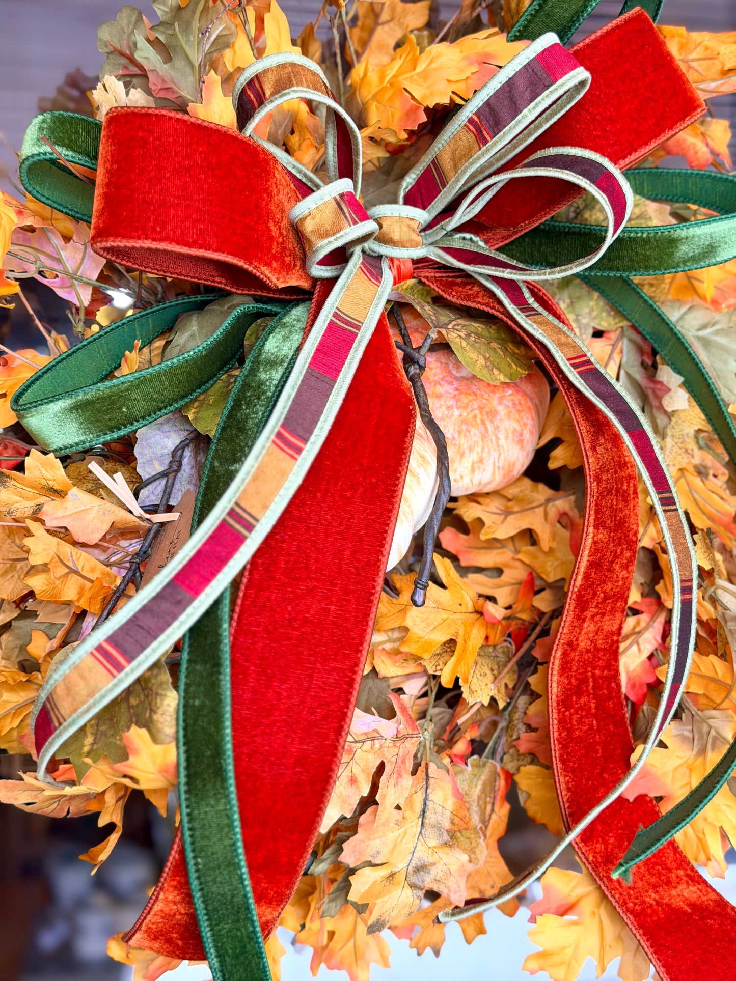 Harvest Wreath & Bow