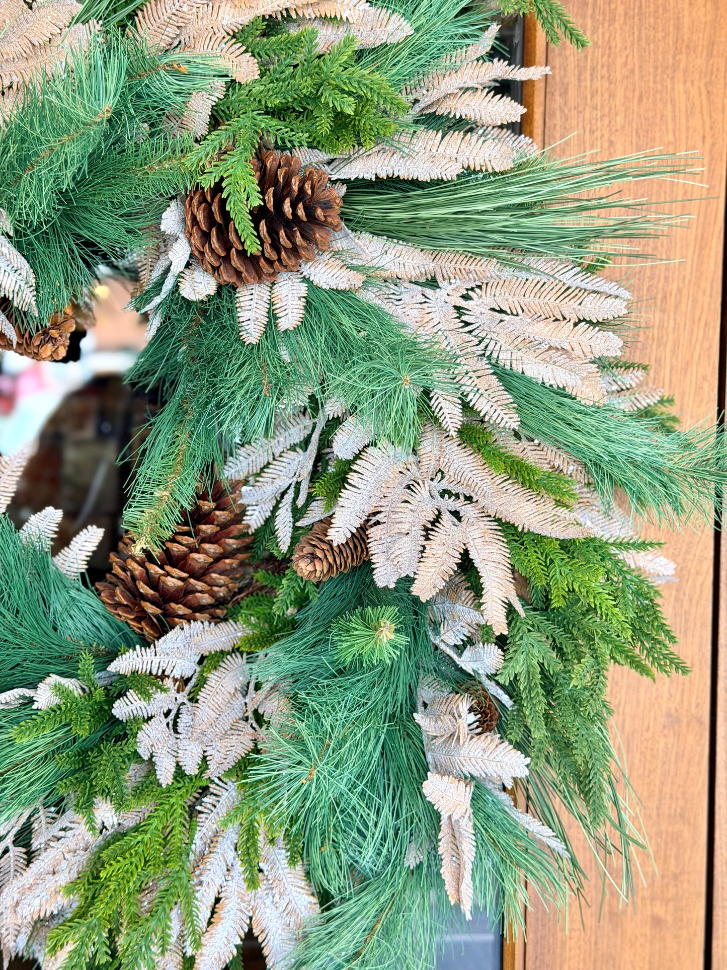 Champagne & Pinecones Wreath
