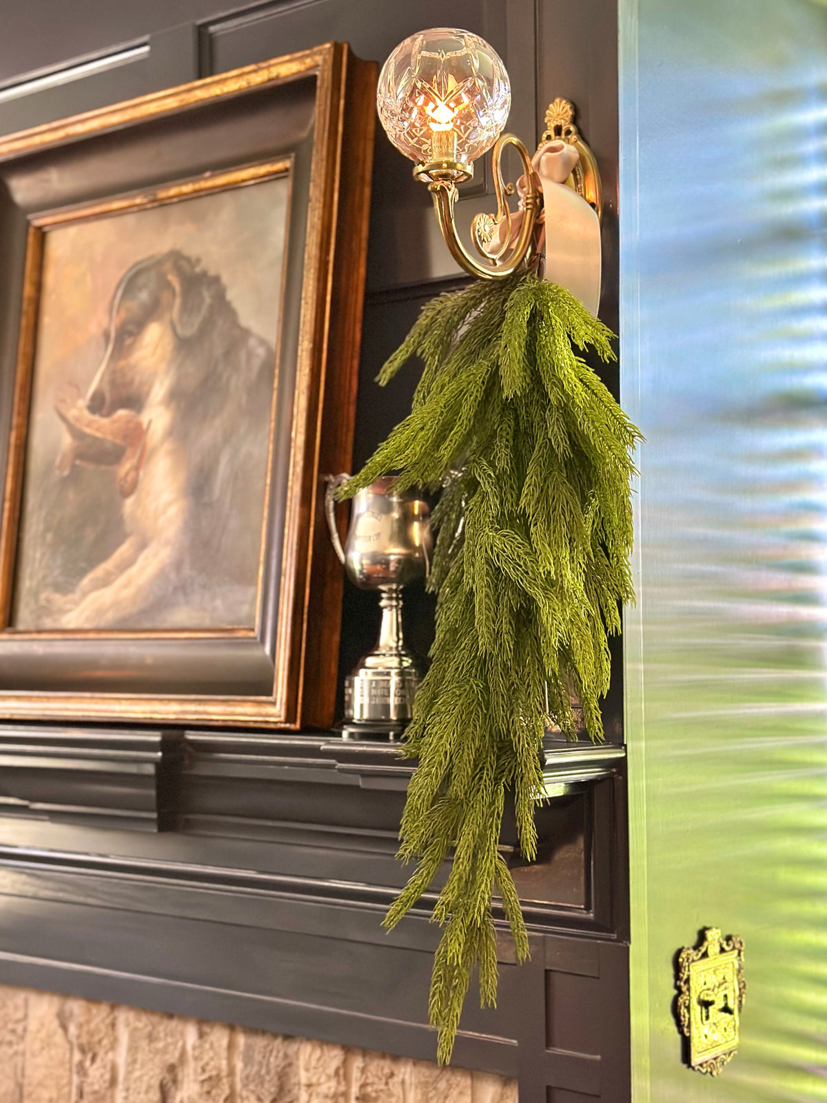 36" REAL TOUCH FOREST NORFOLK PINE TEARDROP