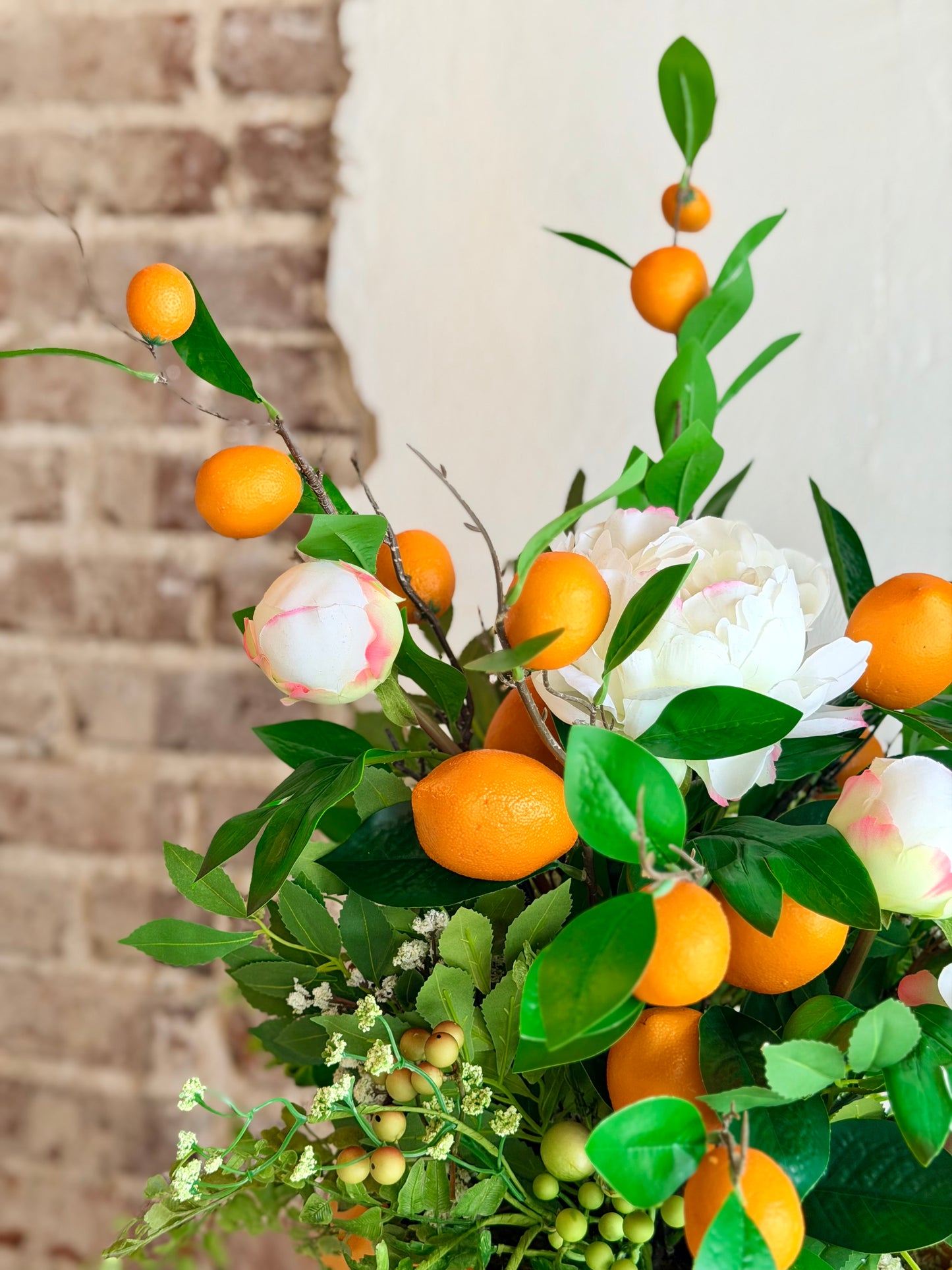 Orange and Peonies Arrangement ~ Large