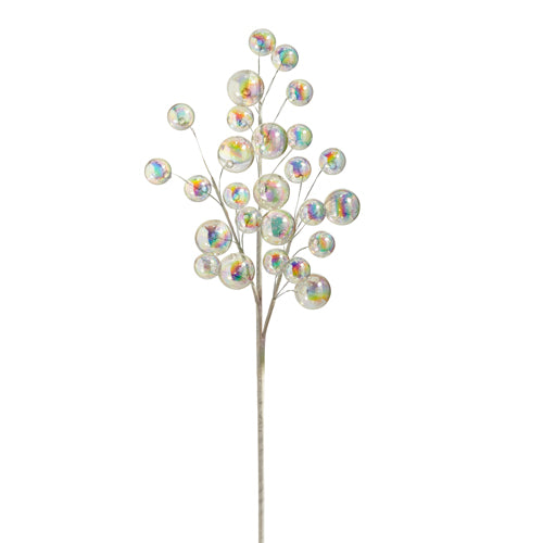 28" IRIDESCENT BALL SPRAY