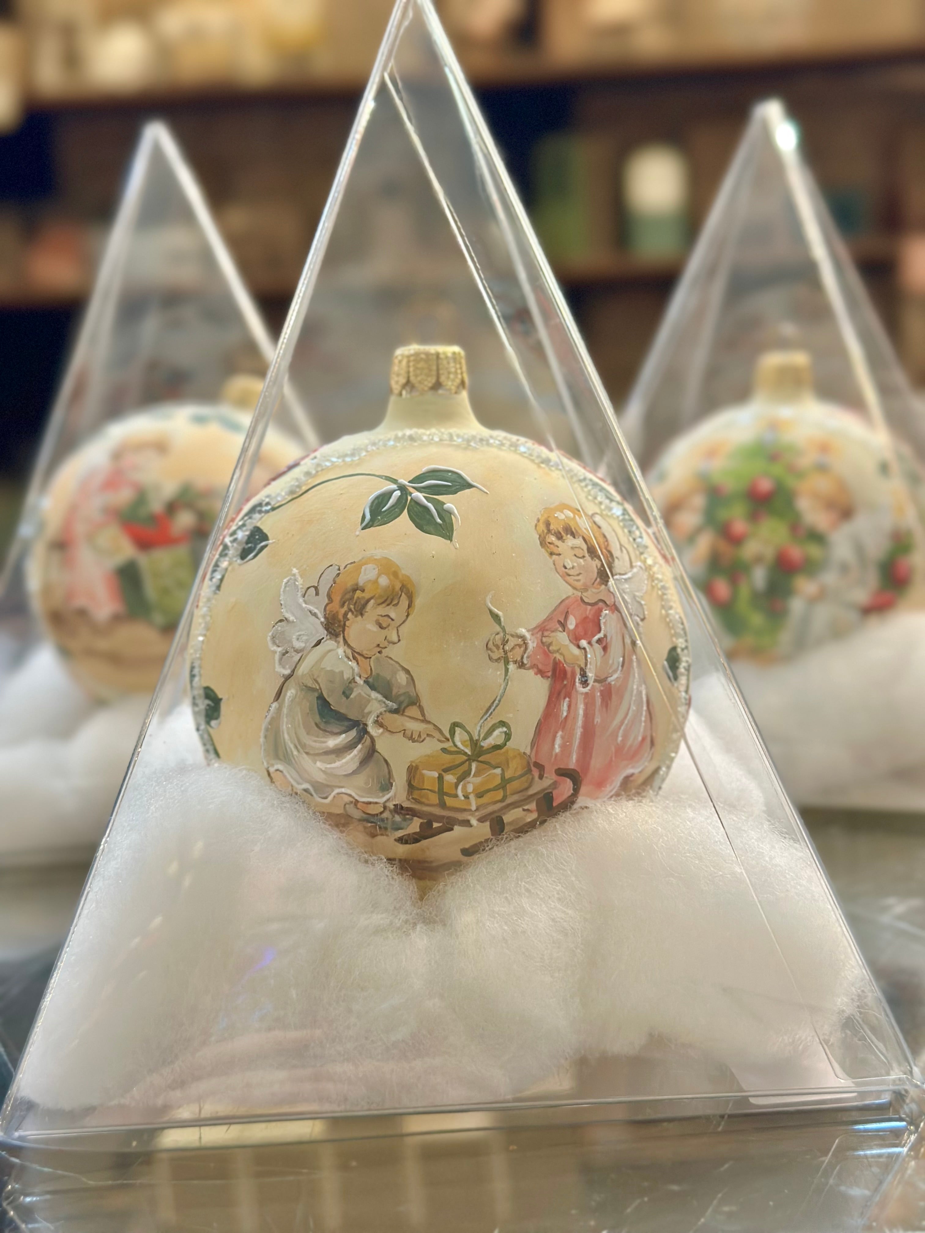 Hand-painted Austrian Angels Ornament (MULTIPLE OPTIONS)