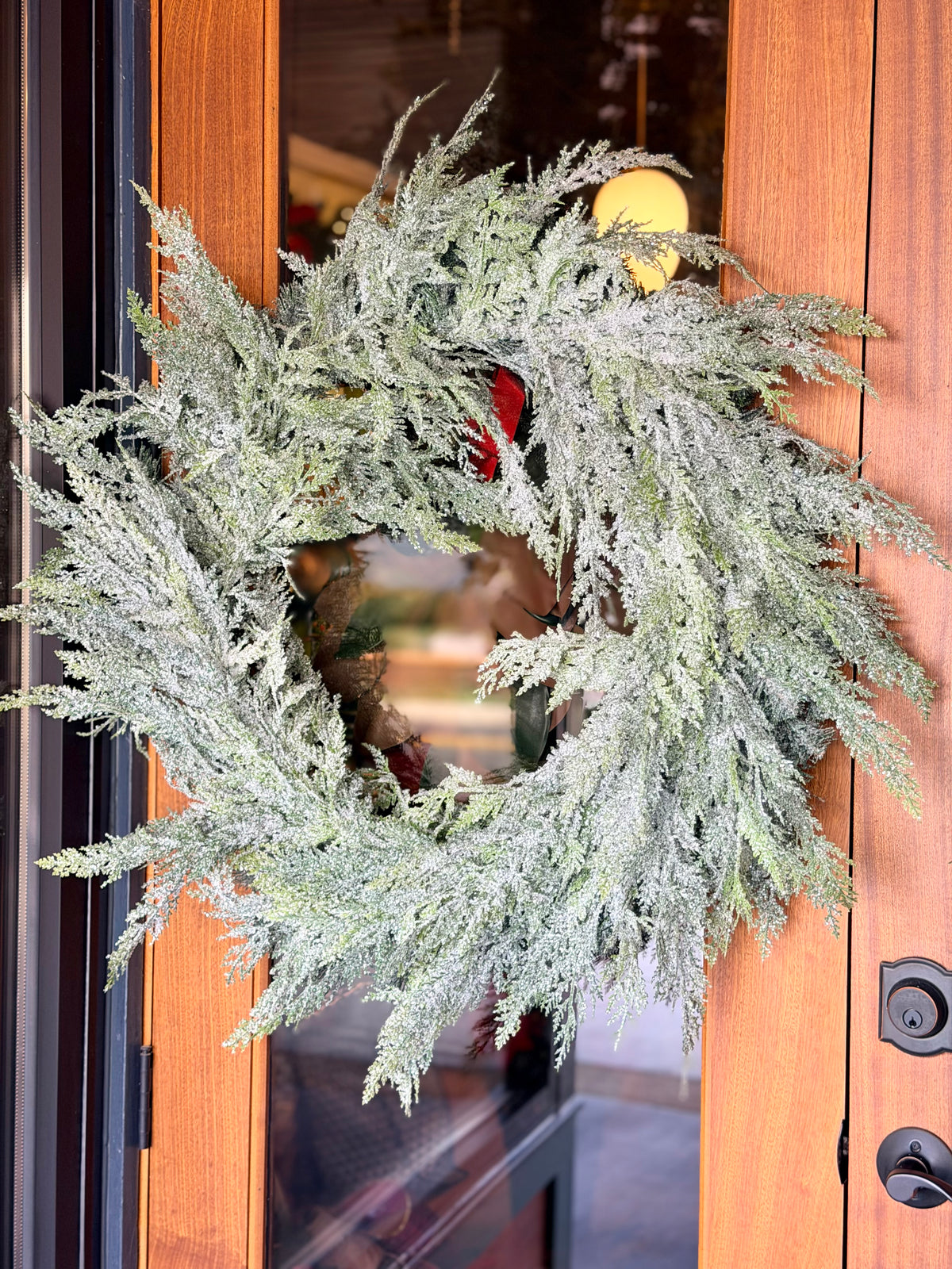 36" ICED CEDAR WREATH