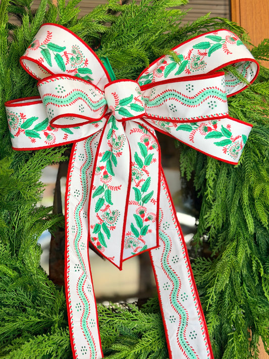White Christmas Bow
