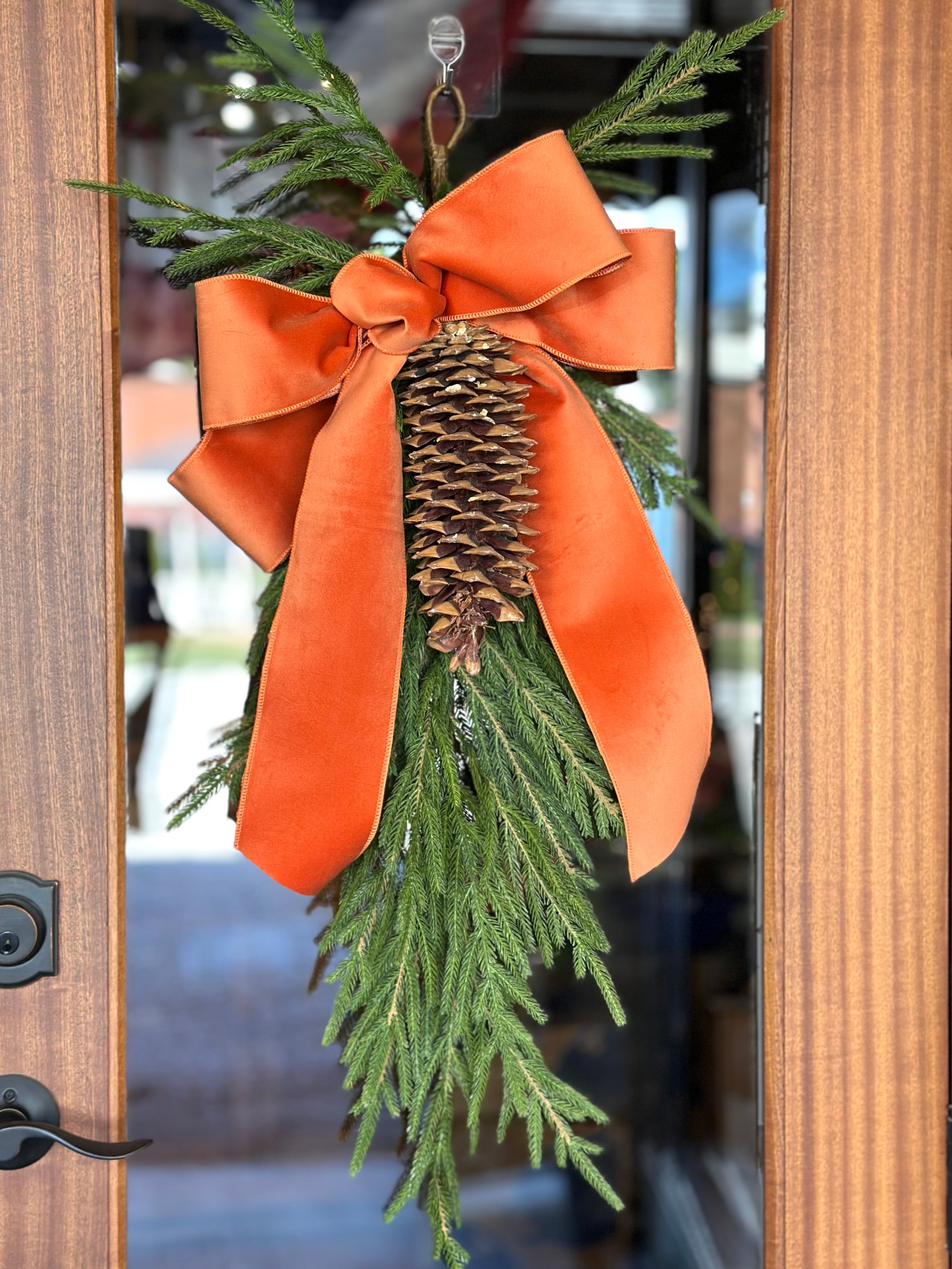 Austrian Pine Teardrop with Floppy Bow (COLOR OPTIONS)