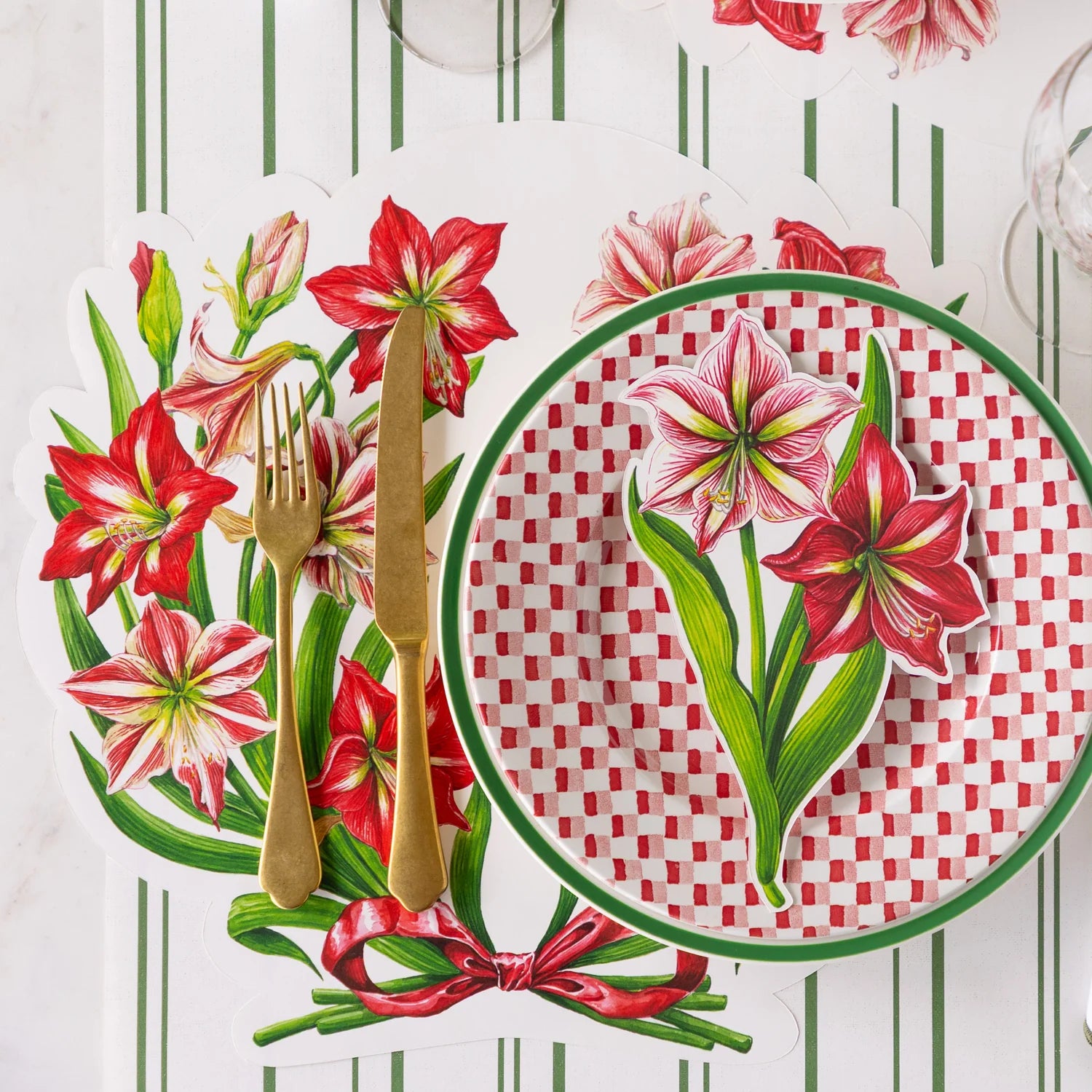 Hester & Cook Die-cut “Amaryllis” Placemat