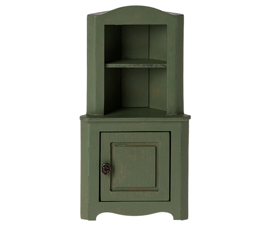 Maileg - Corner cabinet, Mouse - Dark green