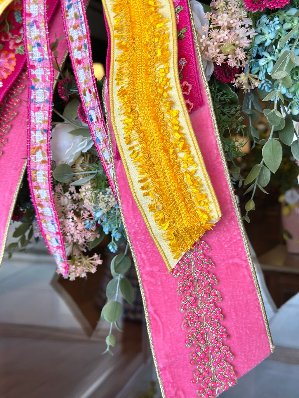 In Full Bloom Wreath & Bow