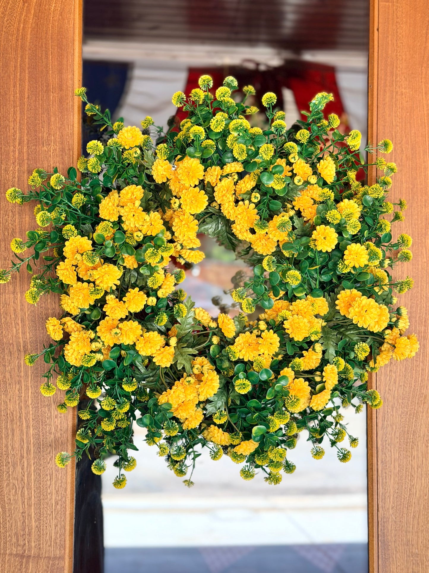UV Wild Flower Wreath ~ Yellow