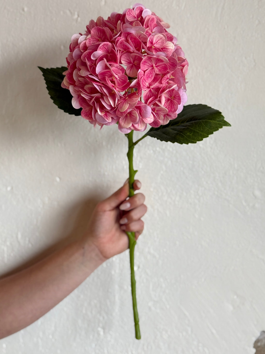 REAL TOUCH HYDRANGEA 18.5"- HOT PINK