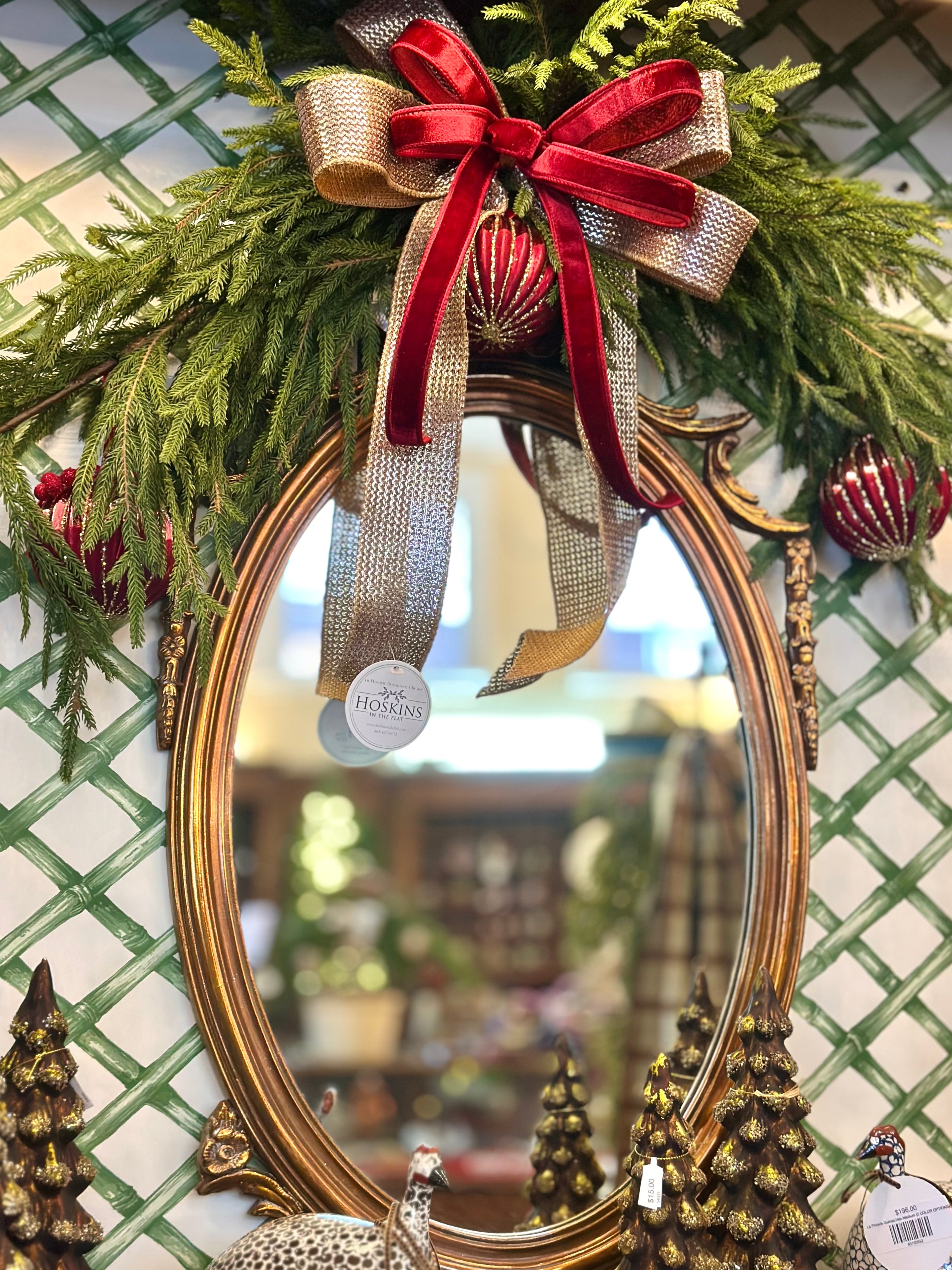 Burgundy & Champagne Swag