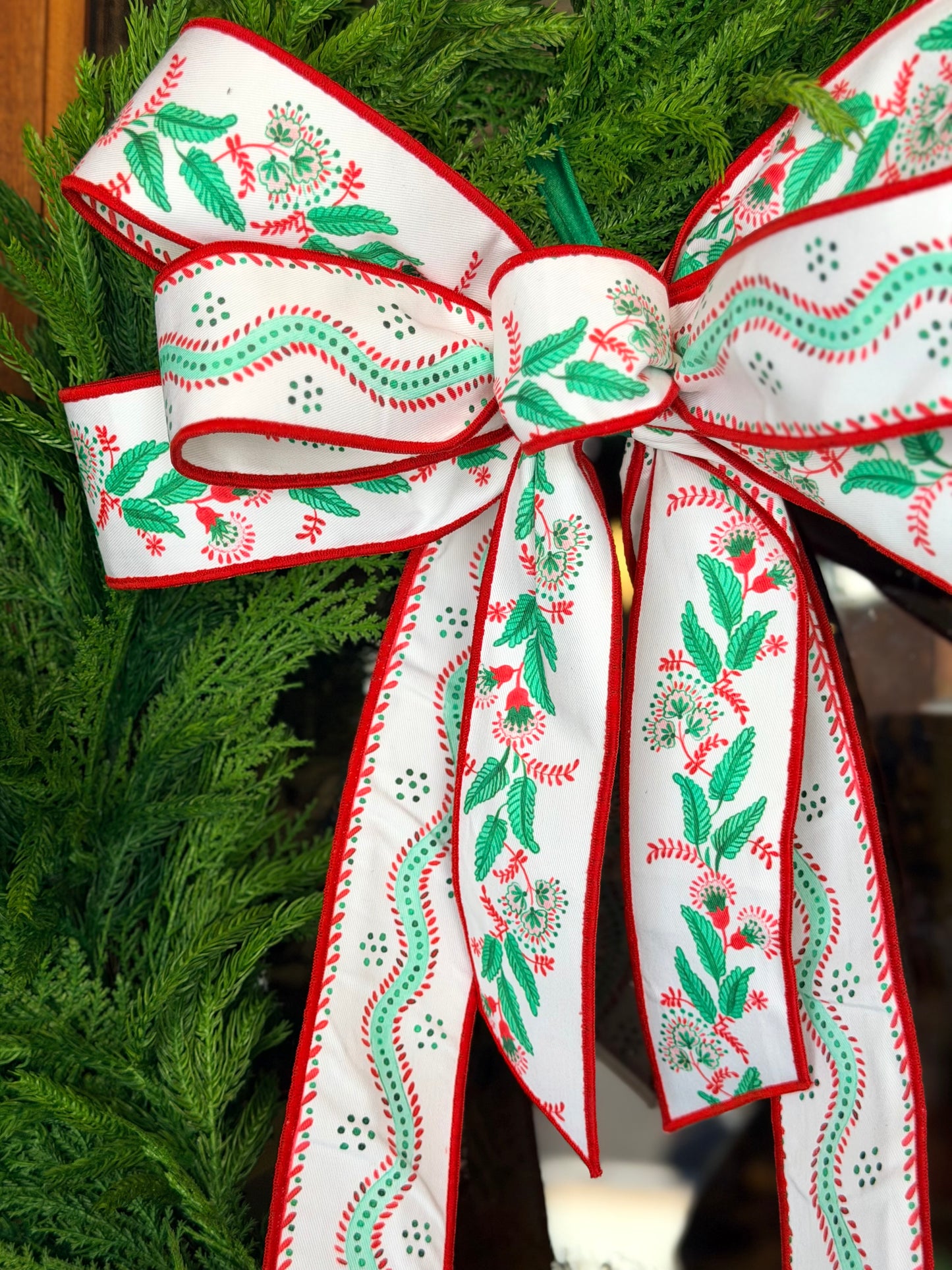 White Christmas Bow