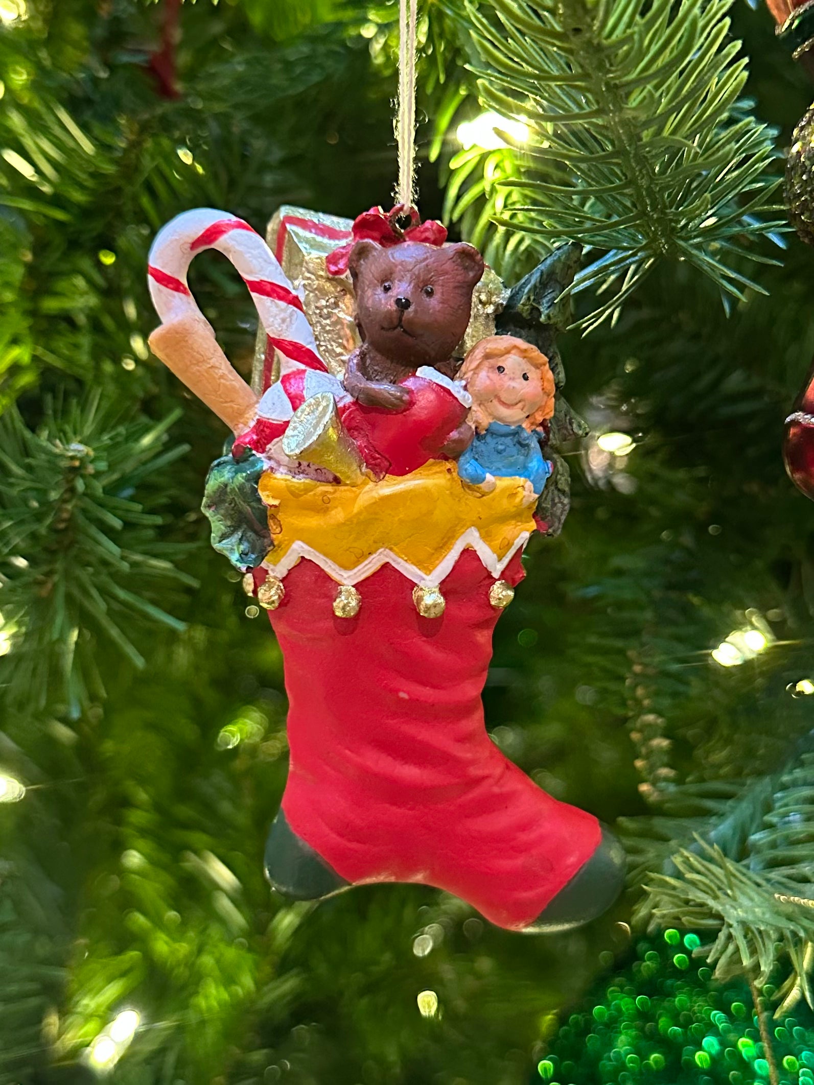 5" Ornament - Stocking with Gifts