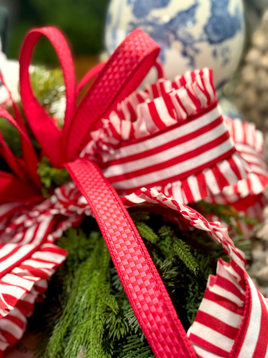 1" Kitschy Checks Ribbon - Sold by the yard