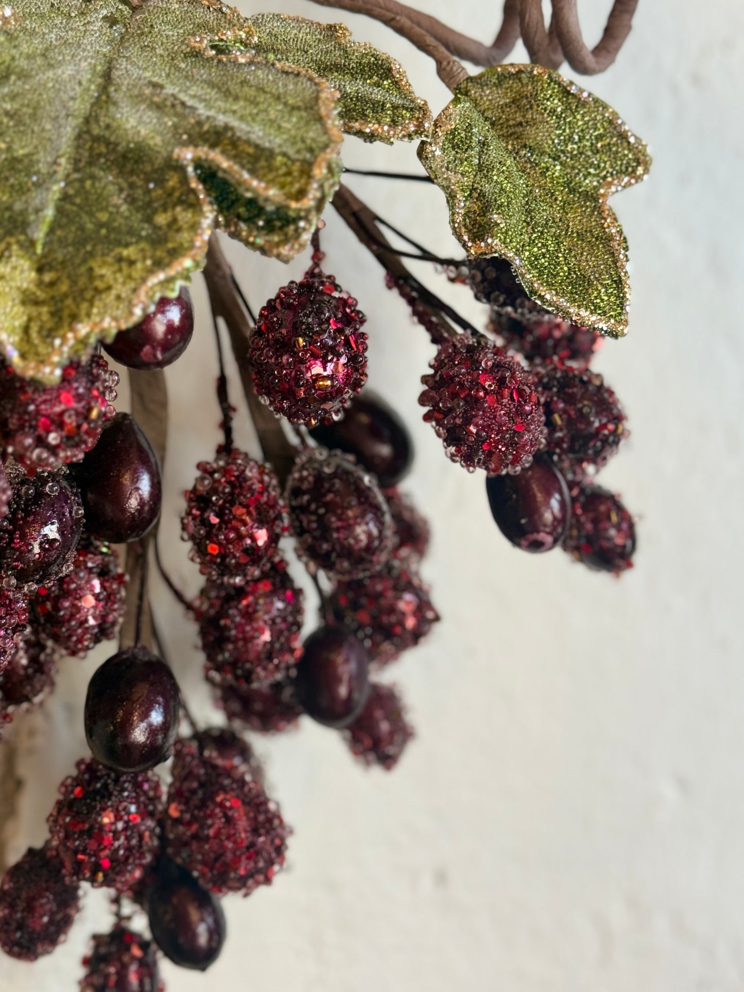 13" MICRO BEADED GRAPE CLUSTER