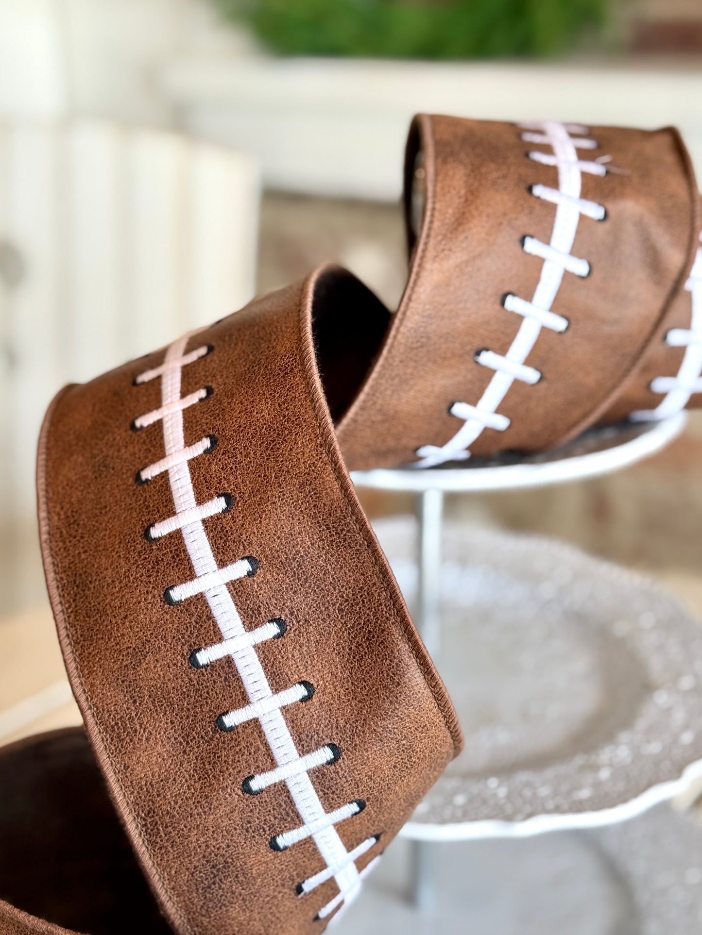 4” JME Embroidered Football Stich