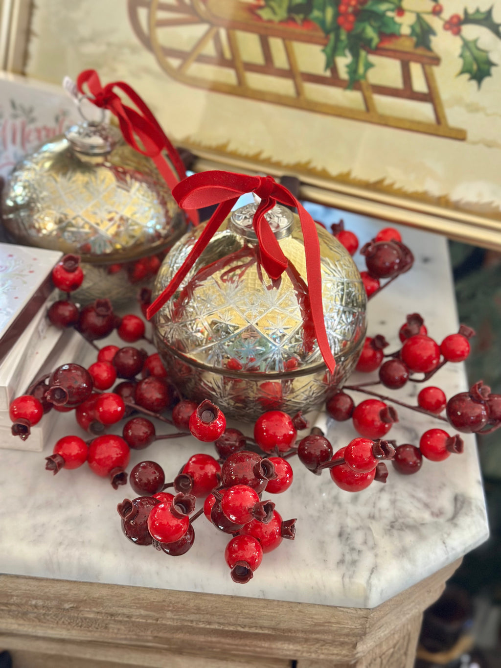 3" MINI POMEGRANATE CANDLE RING