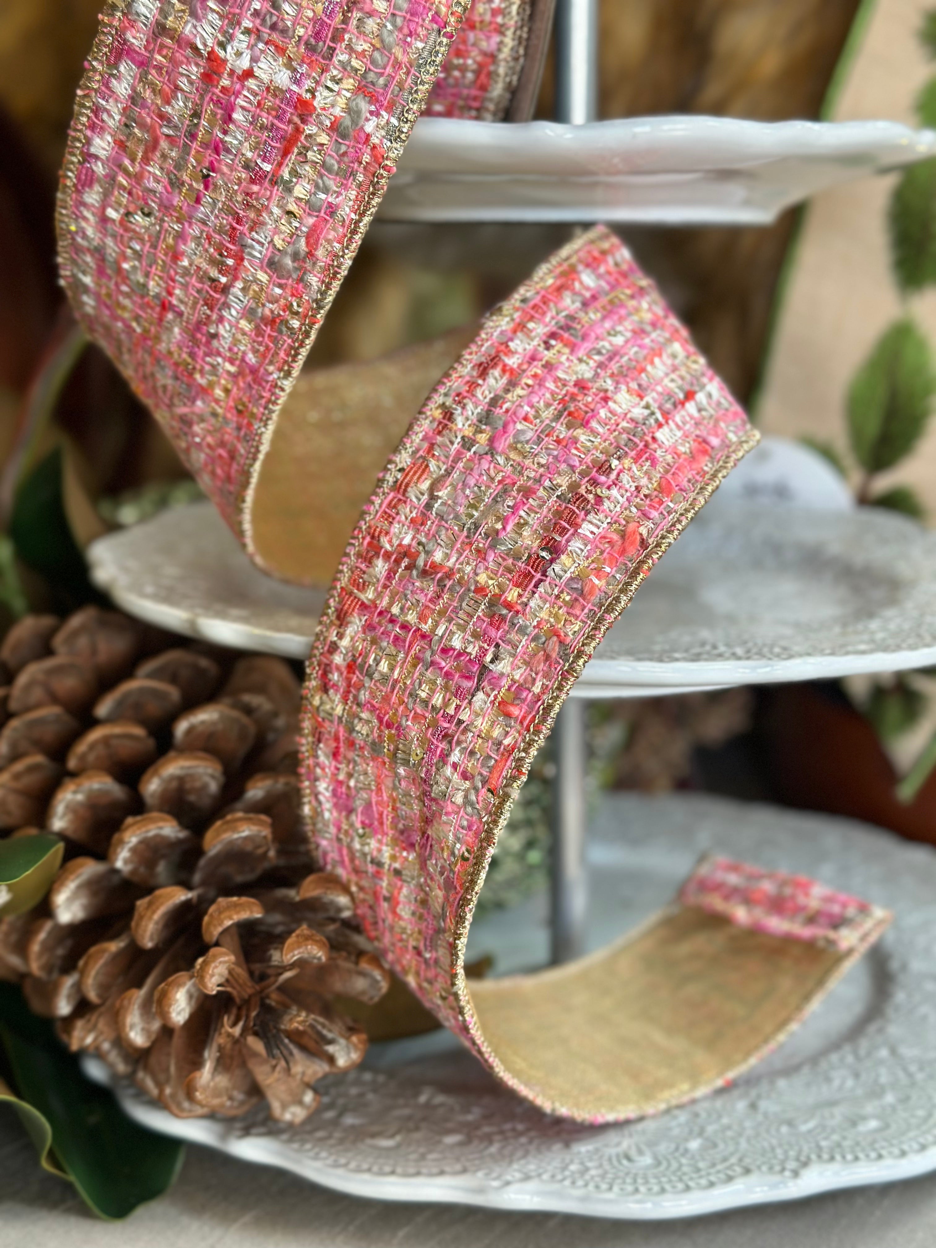 Haute Tweed, Multi Pink 2.5”x10yards
