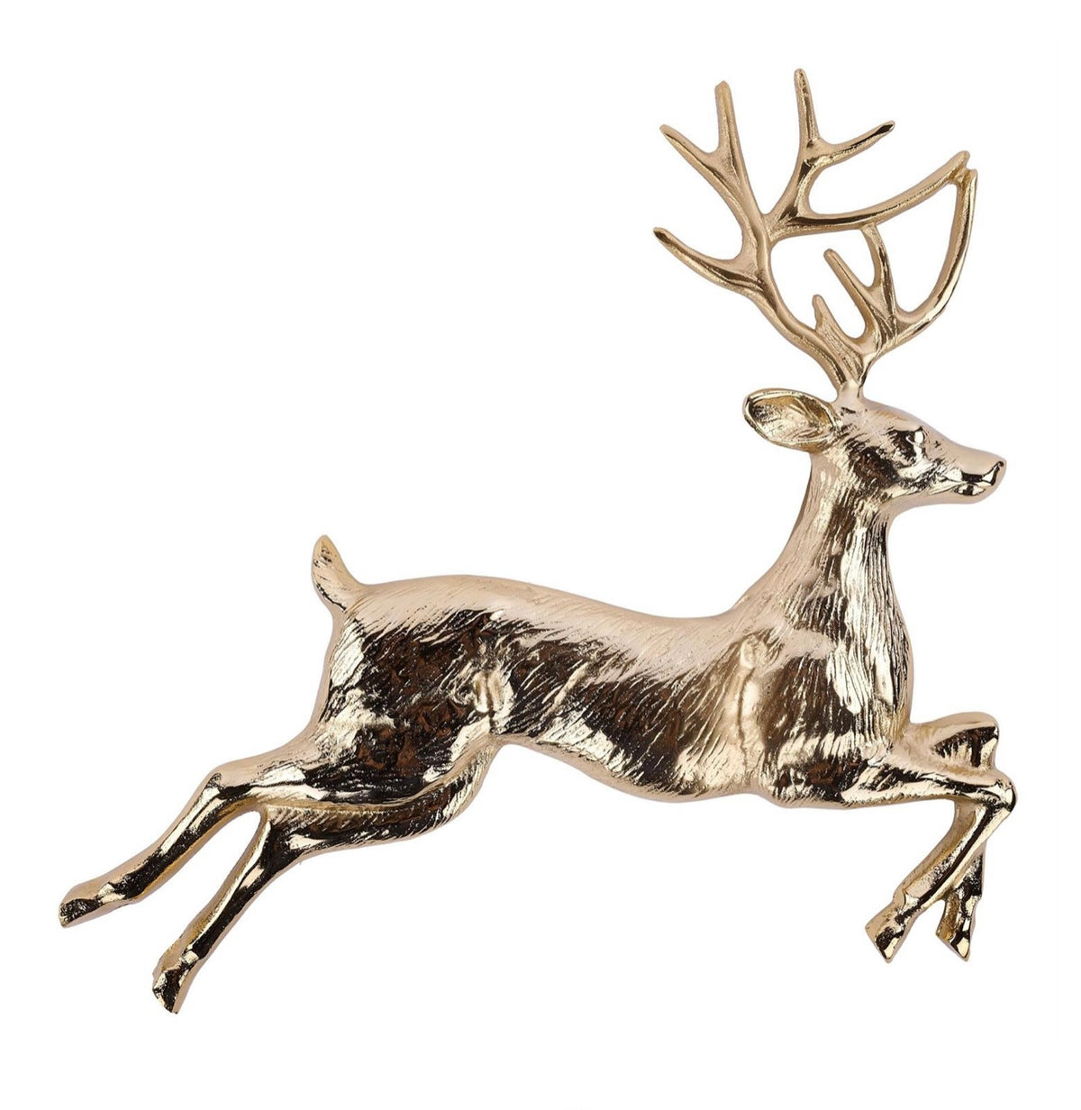 Aluminum Deer Wall Piece, Gold