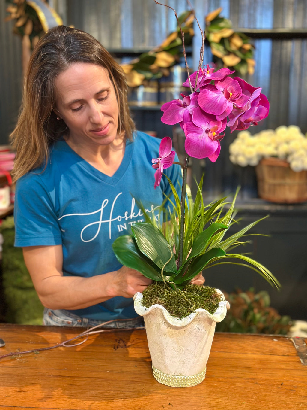 NATURAL-TOUCH PHALAENOPSIS ORCHID 31", ORCHID