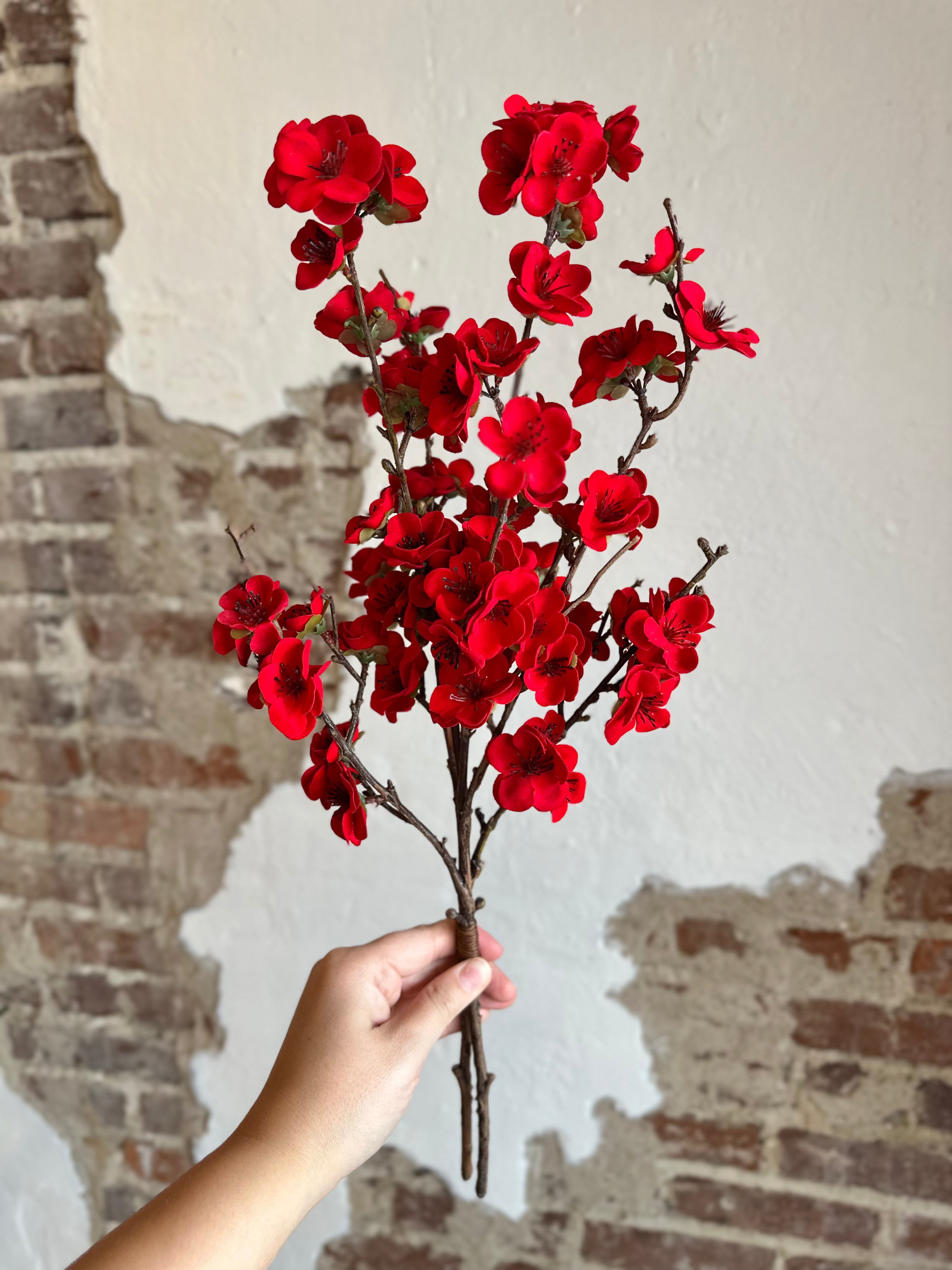 43" CHRISTMAS BLOSSOM RED