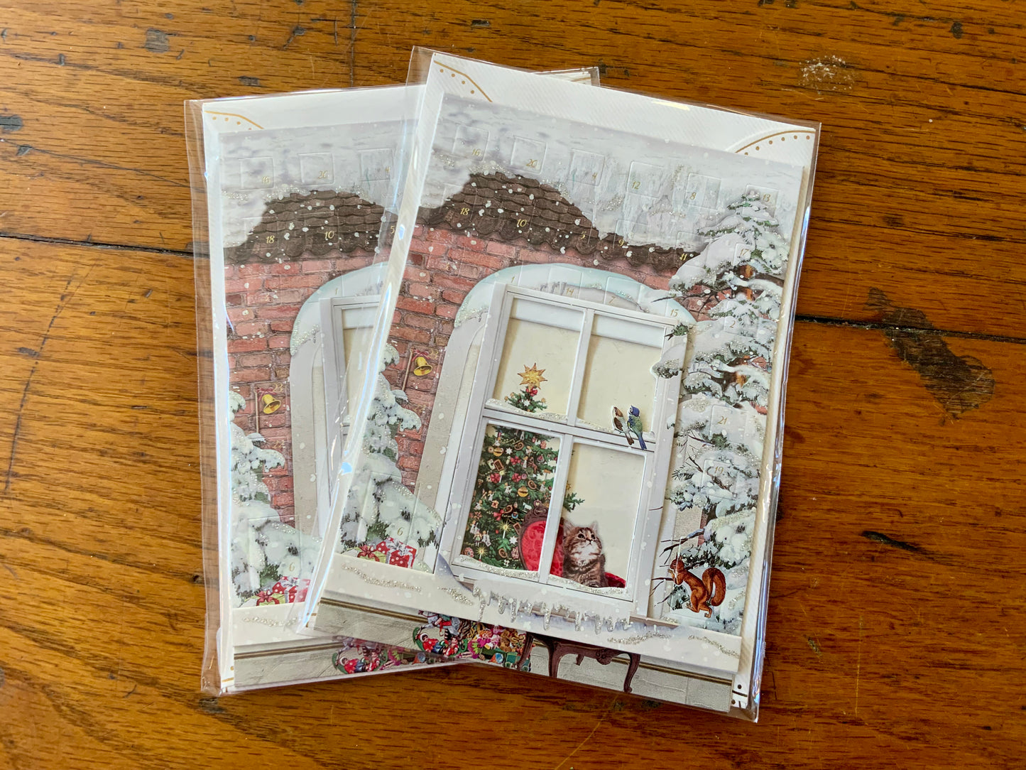 Christmas Window Advent Calendar Cards